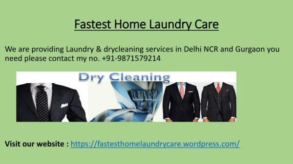 home dry cleaner care