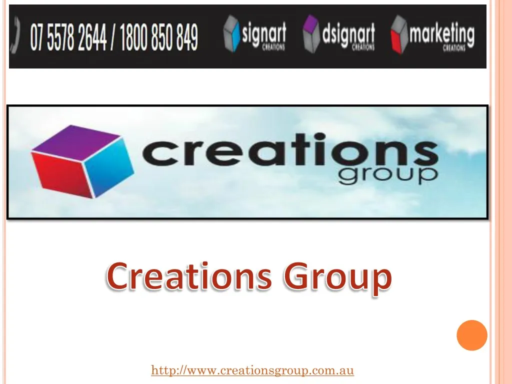 http www creationsgroup com au