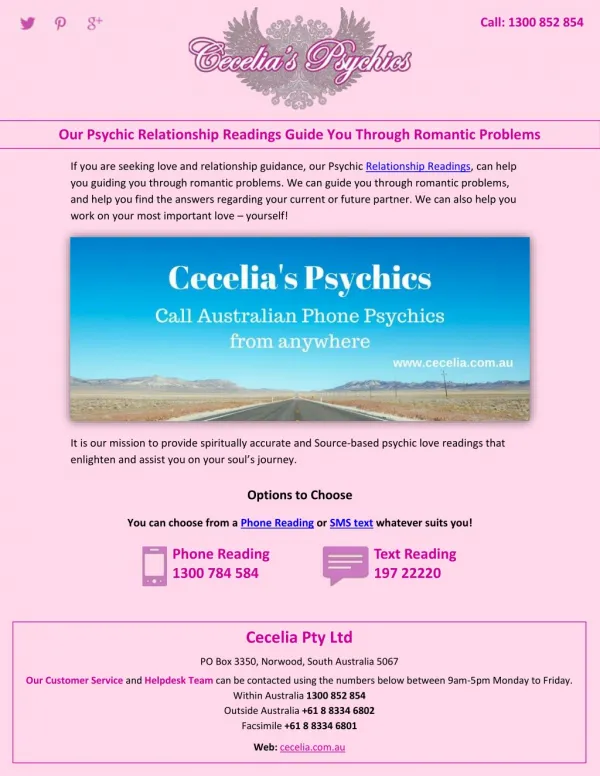 Our Psychic Relationship Readings Guide You Through Romantic Problems