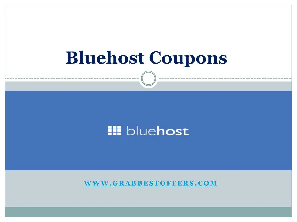 bluehost coupons