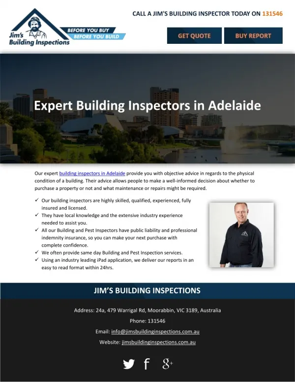 Expert Building Inspectors in Adelaide
