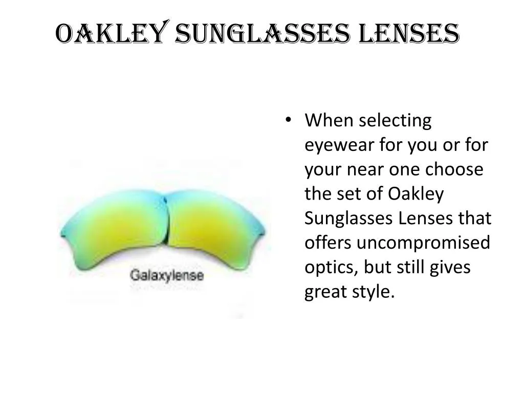 oakley sunglasses lenses