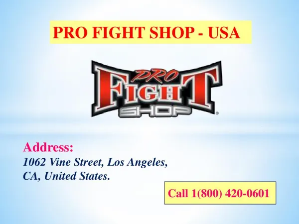 Pro Fight Shop - USA | Pro Fight Store - USA