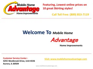 Mobile home parts