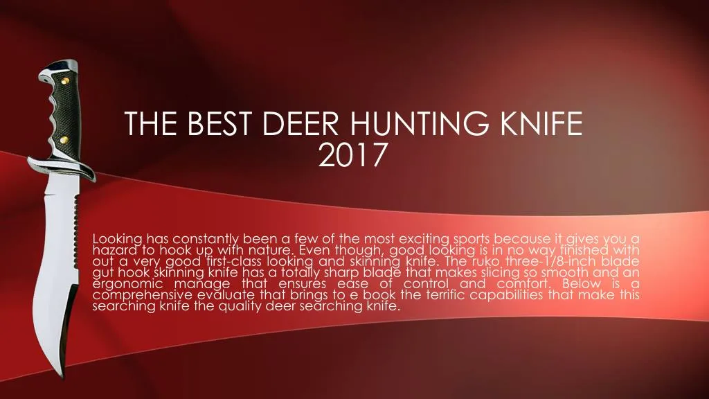the best deer hunting knife 2017