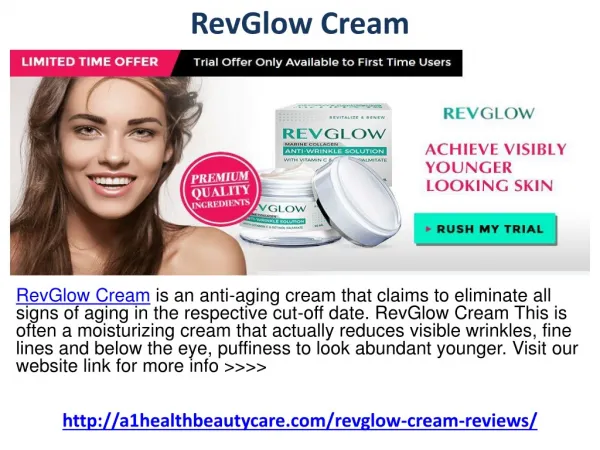 How Does RevGlow Cream Works and Where To Buy?