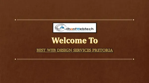 Get Web Design Services Pretoria