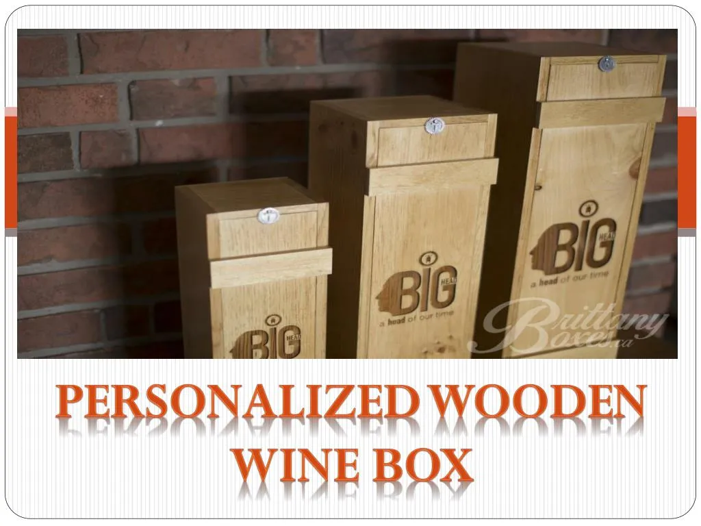 personalized wooden wine box