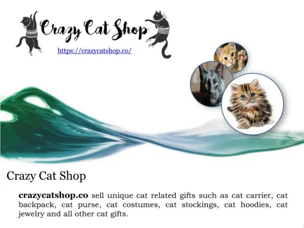 Get Cute presents for cat lovers at crazycatshop