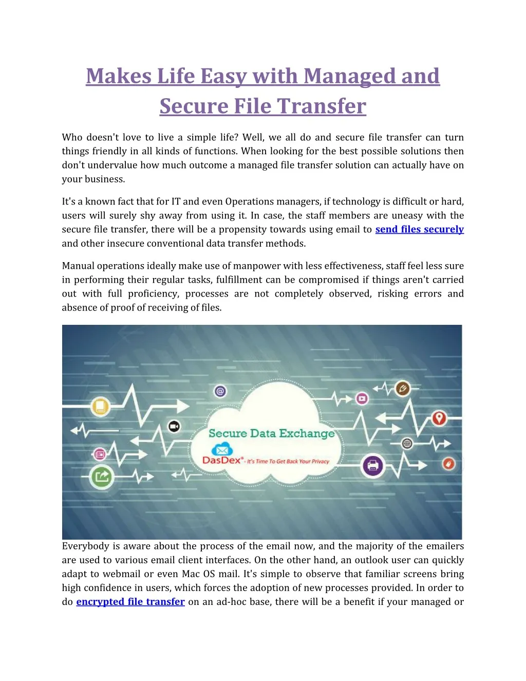 makes life easy with managed and secure file