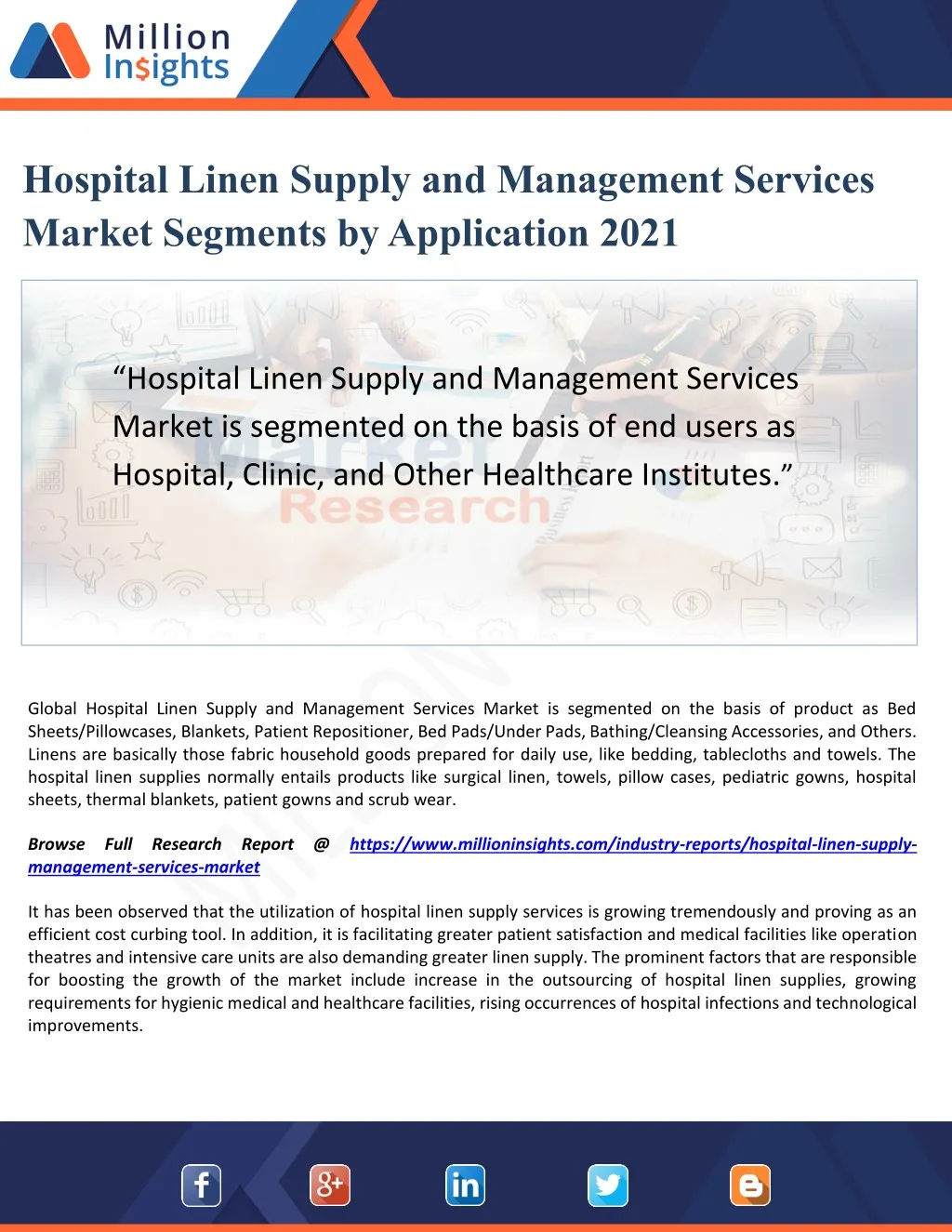 hospital linen supply and management services
