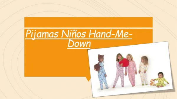 Pijamas Niños Hand-Me-Down