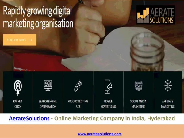 AerateSolutions - Online Marketing Company in India, Hyderabad