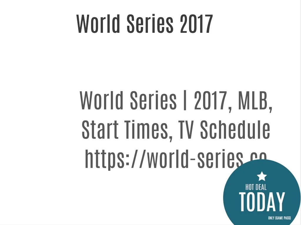 world series 2017 world series 2017