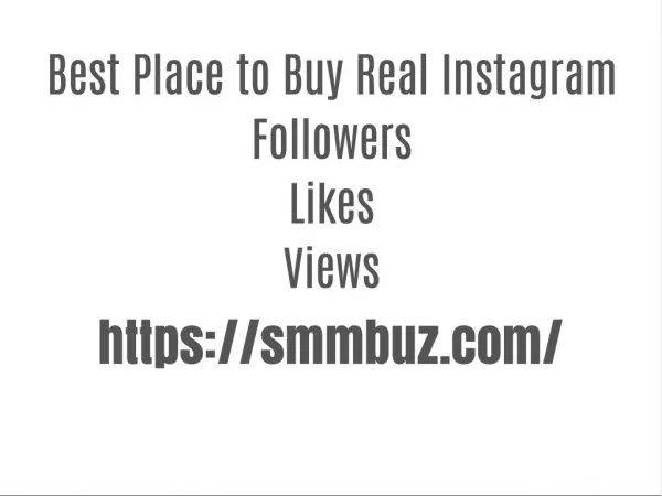 Best Place To Buy Real Instagram Followers