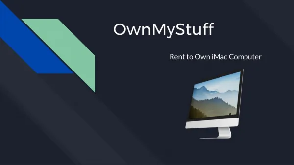 Rent to Own iMac Computer