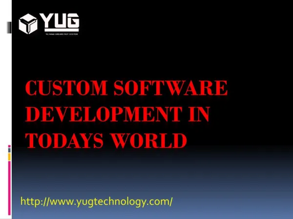 Custom Software Development in Todays World