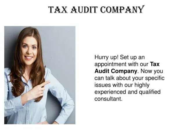 Tax Audit company