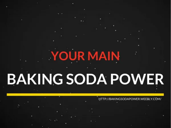 The Ultimate Baking Soda Power