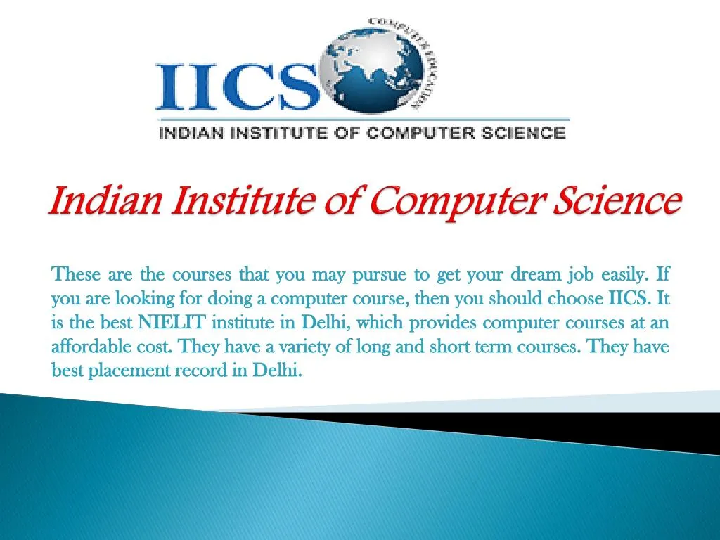 indian institute of computer science