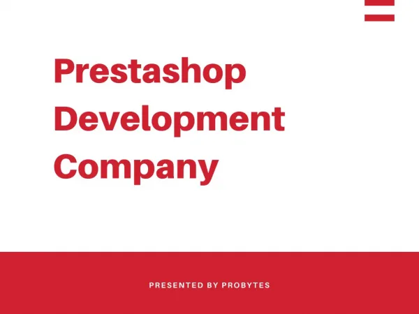 Prestashop Development Company | ProBytes