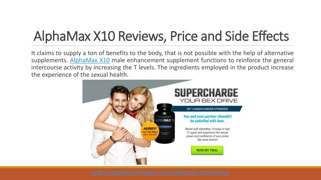 alphamax x10 reviews price and side effects