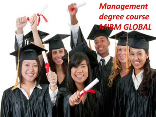 management degree course mibm global