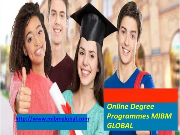 online degree programmes mibm global