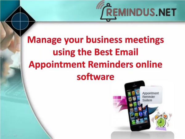 Cheap Email Appointment Reminders to manage business: