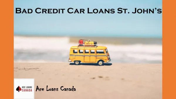 Bad Credit Car Loans St. John's