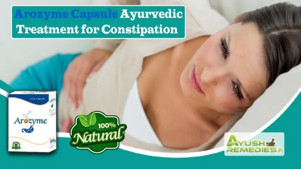 Arozyme Capsule Ayurvedic Treatment for Constipation, Hard Stools