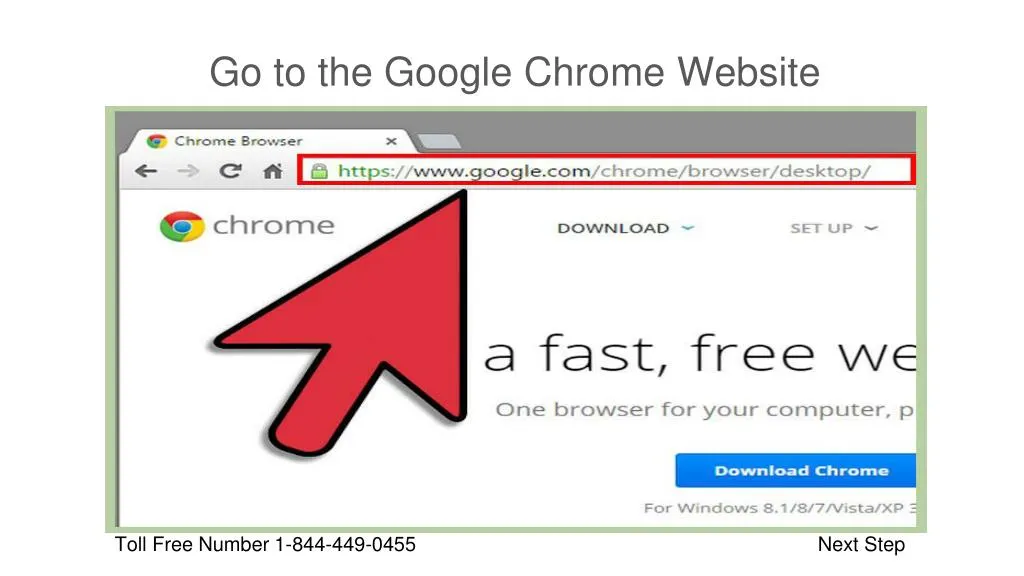 go to the google chrome website