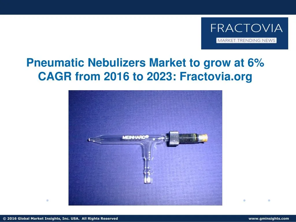 pneumatic nebulizers market to grow at 6 cagr