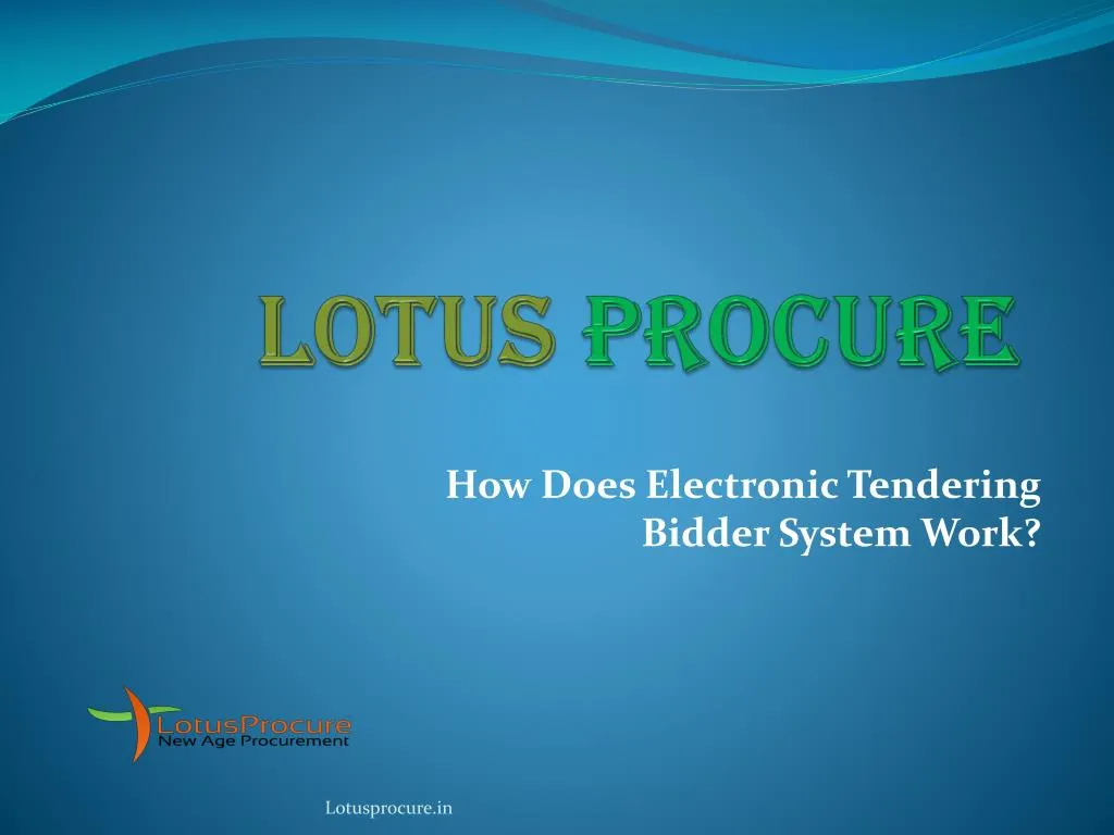 lotus procure