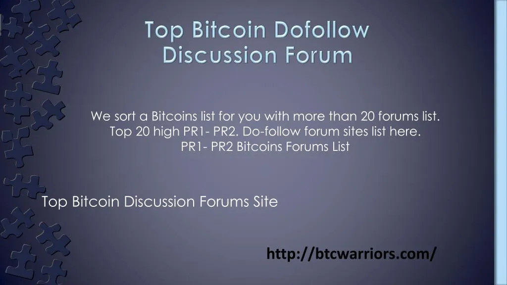 top bitcoin dofollow discussion forum