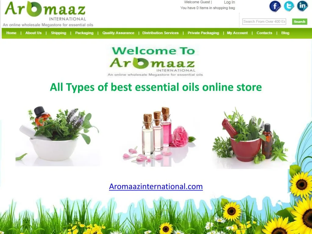 all types of best essential oils online store