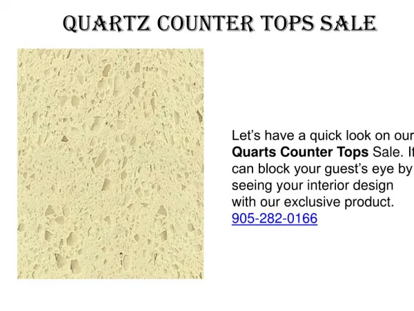 Best Deal Quartz Counter Tops