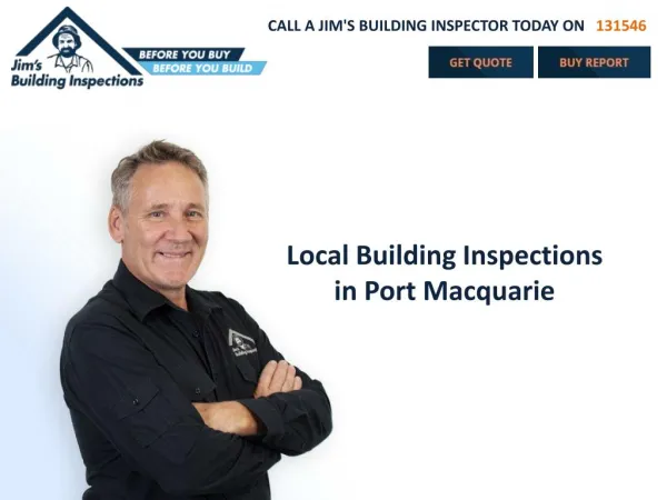Local Building Inspections in Port Macquarie