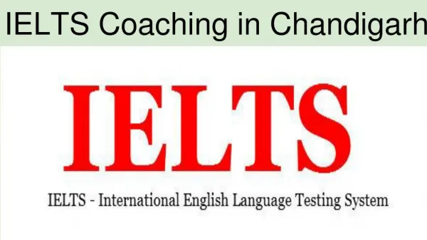 ILETS coaching in Chandigarh