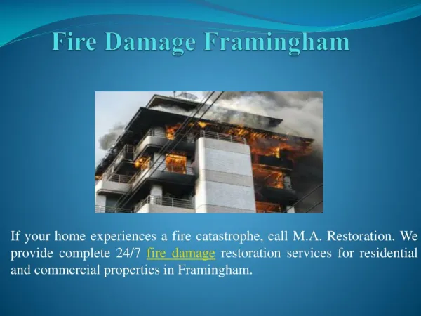Fire Damage Framingham