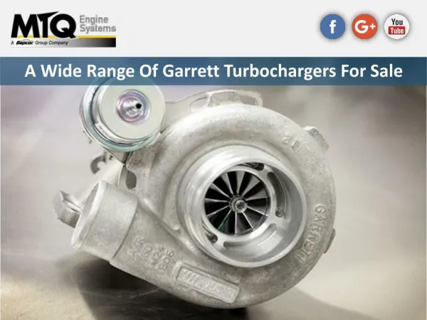 A Wide Range Of Garrett Turbochargers For Sale