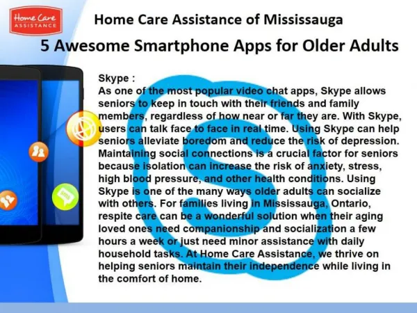 5 Awesome Smartphone Apps for Older Adults