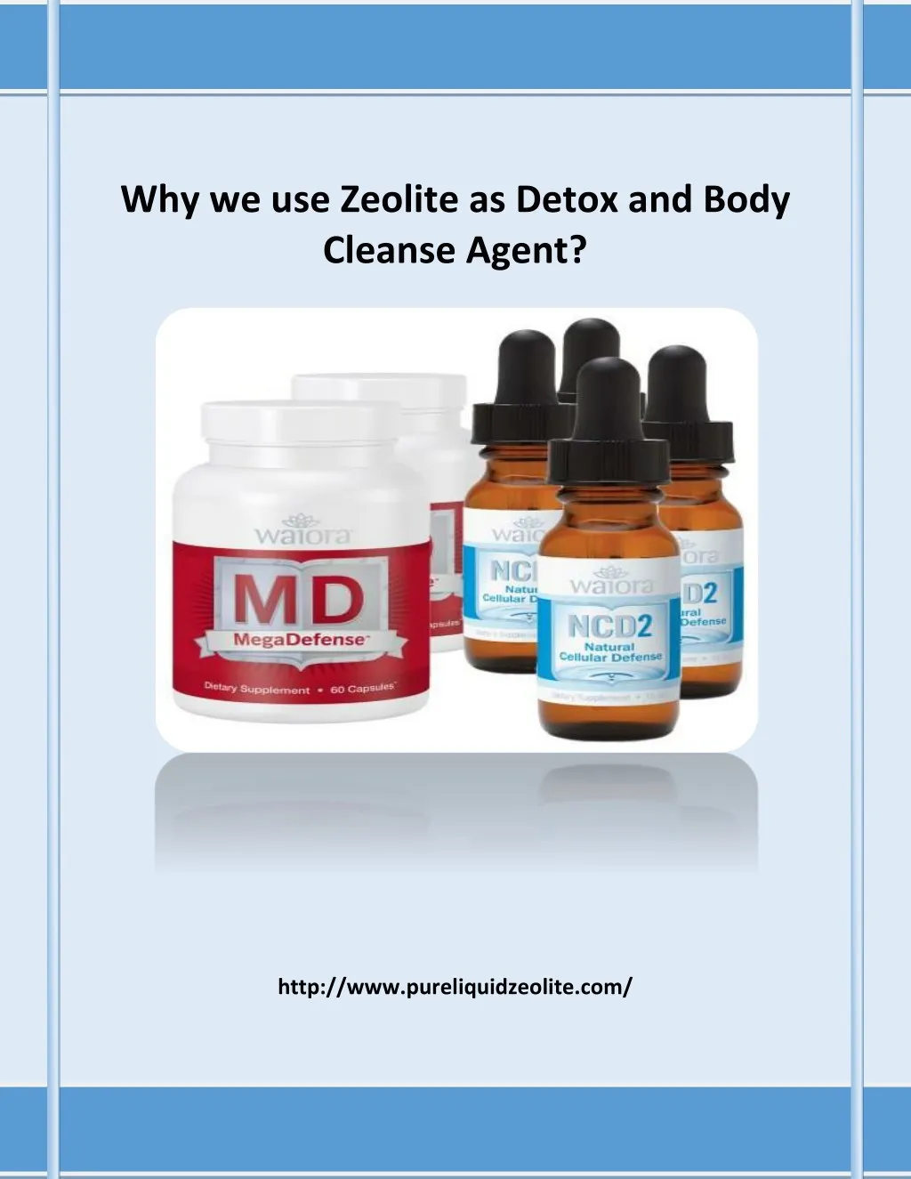 why we use zeolite as detox and body cleanse agent
