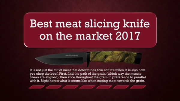 Best meat slicing knife on the market 2017