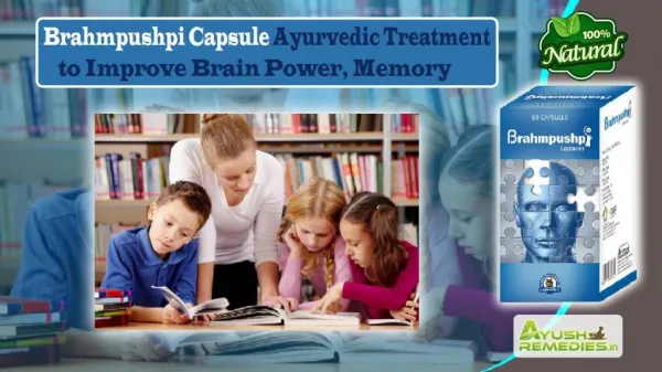Brahmpushpi Capsule Ayurvedic Treatment to Improve Brain Power, Memory
