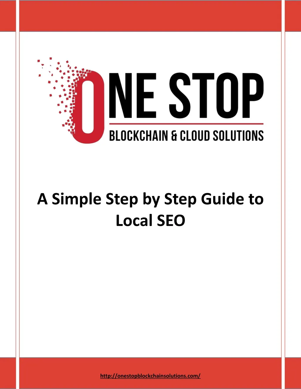 a simple step by step guide to local seo