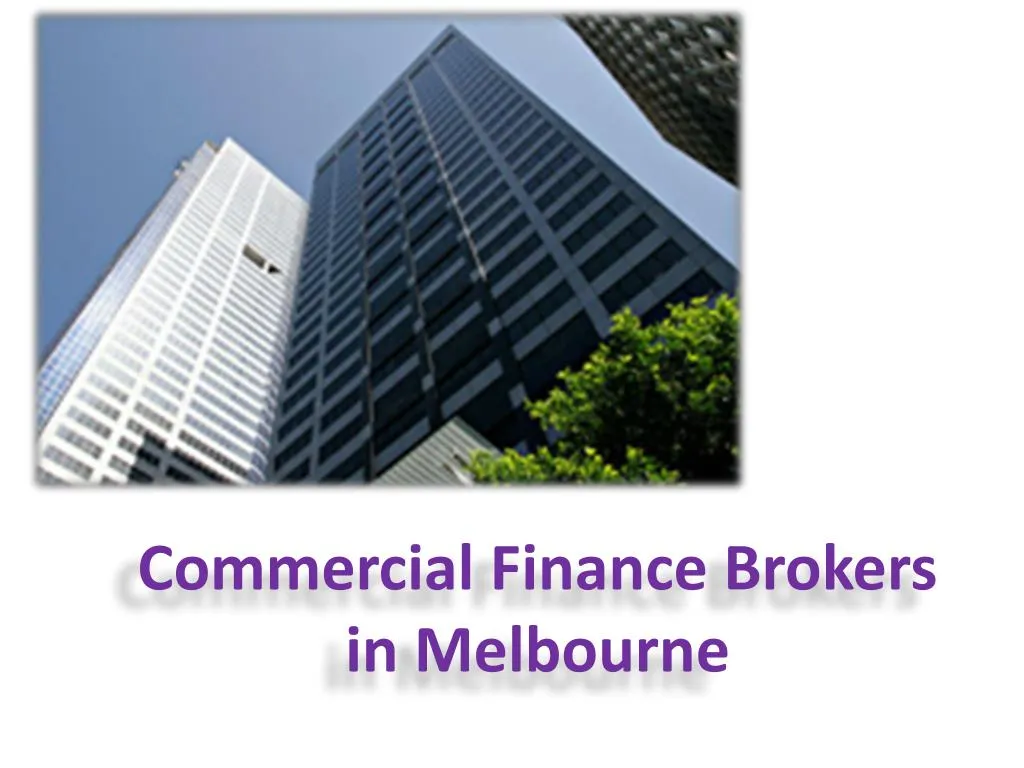 commercial finance brokers in melbourne