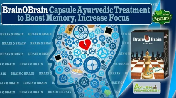 BrainOBrain Capsule Ayurvedic Treatment to Boost Memory, Increase Focus