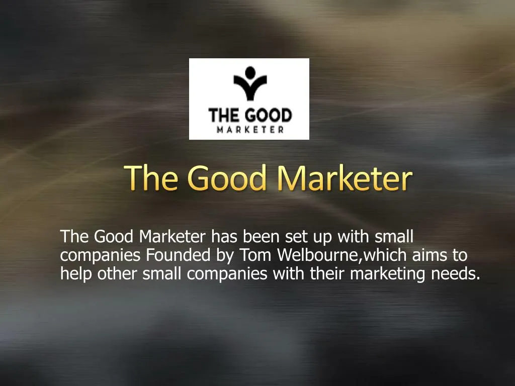 the good marketer