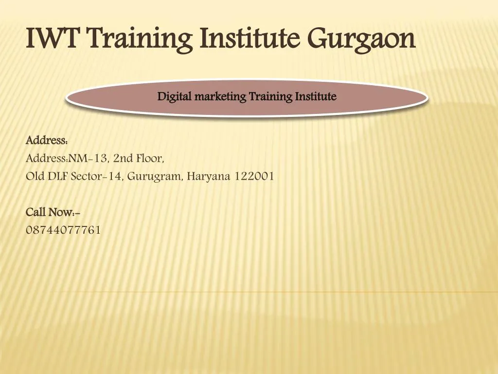 digital marketing training institute